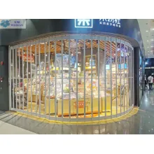 Commercial Transparent Crystal Folding Door